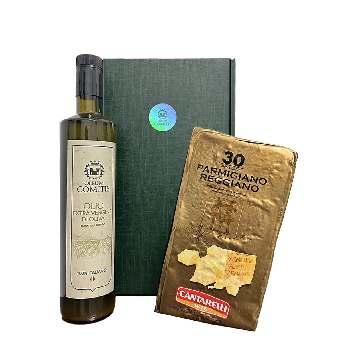 Oleum Comitis - Olio Extra Vergine Oliva 750 ml e Parmigiano Cantarelli 30 Mesi