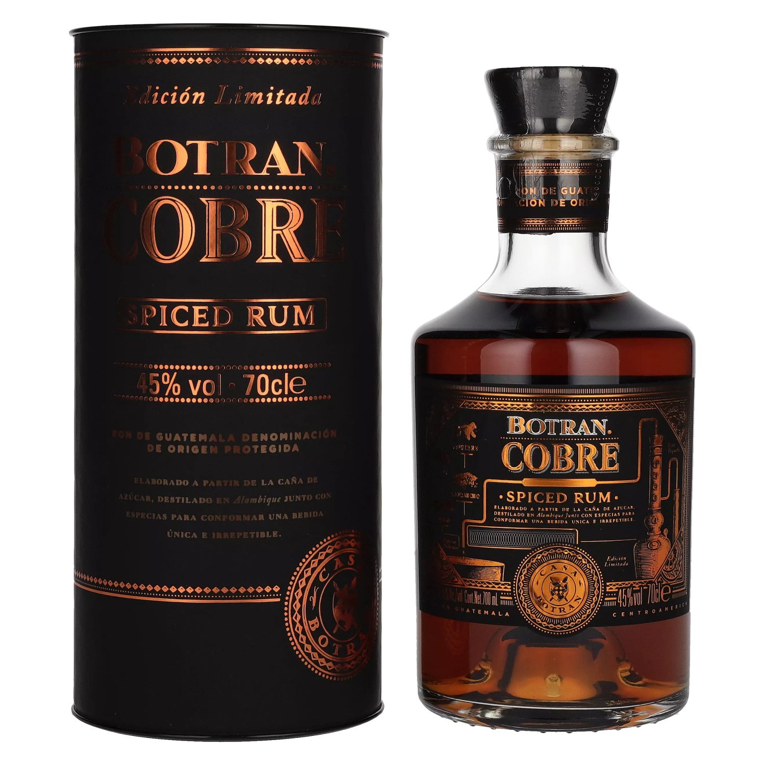 Botran Ron COBRE Spiced Rum Edición Limitada