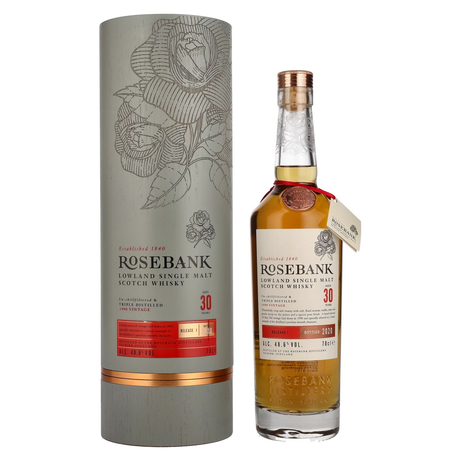 Rosebank 30 Years Old Lowland Single Malt RELEASE I 2020