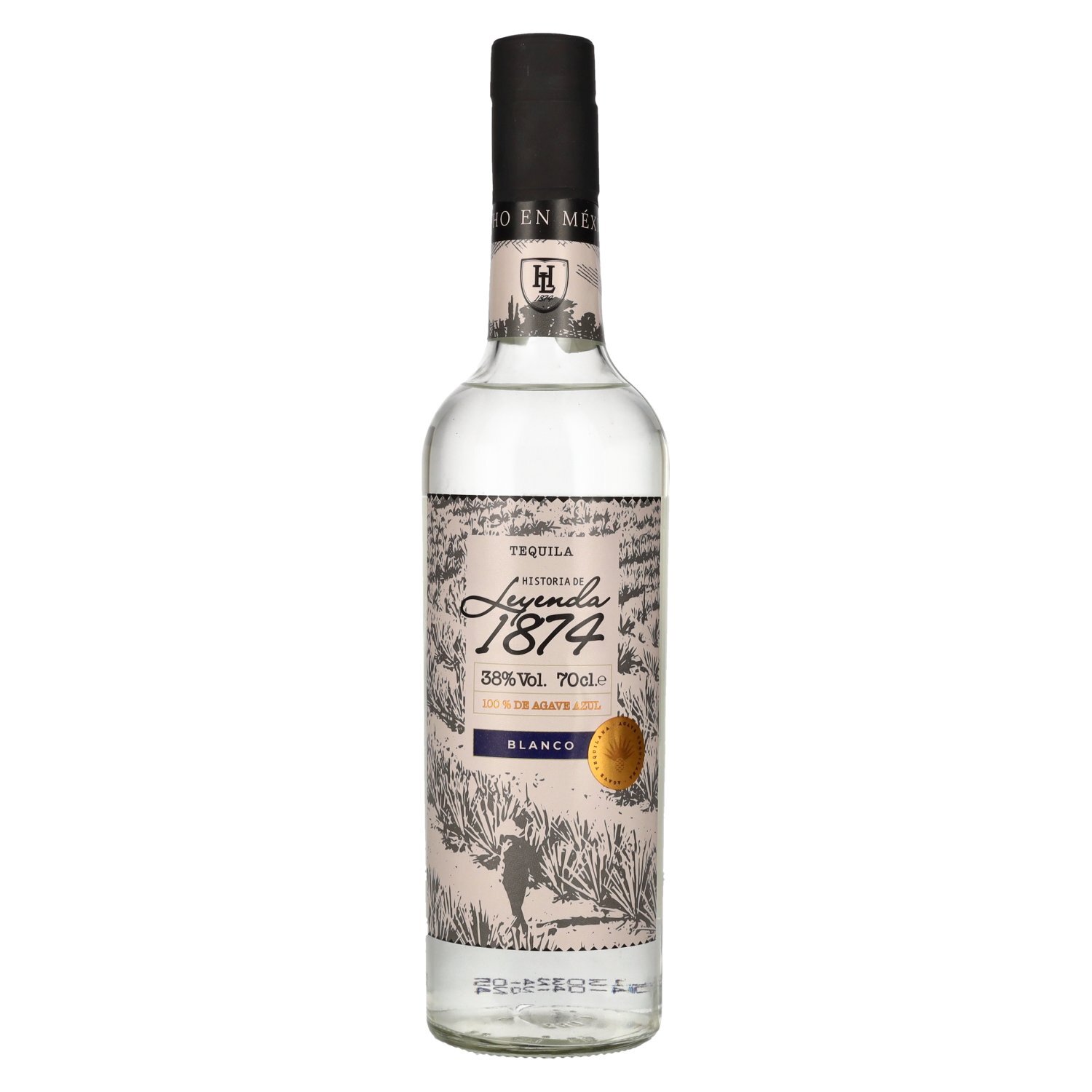 Historia de Leyenda 1874 Blanco 100% de Agave Azul