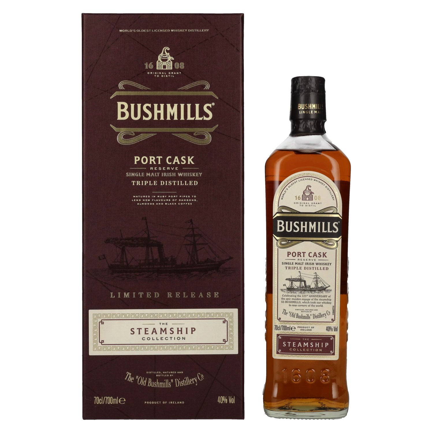 Bushmills PORT CASK Reserve The Steamship Collection