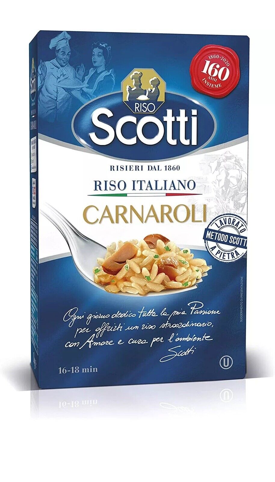 RISO CARNAROLI SUPERFINO SENZA GLUTINE SCOTTI LAVORATO A PIETRA RISOTTI TIMBALLI