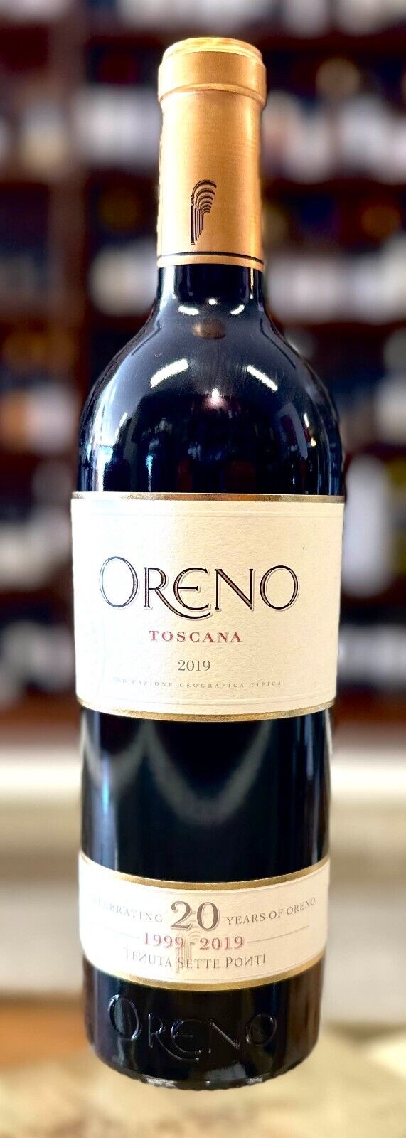 Vino rosso toscana supertuscan oreno igt 2019 sette ponti