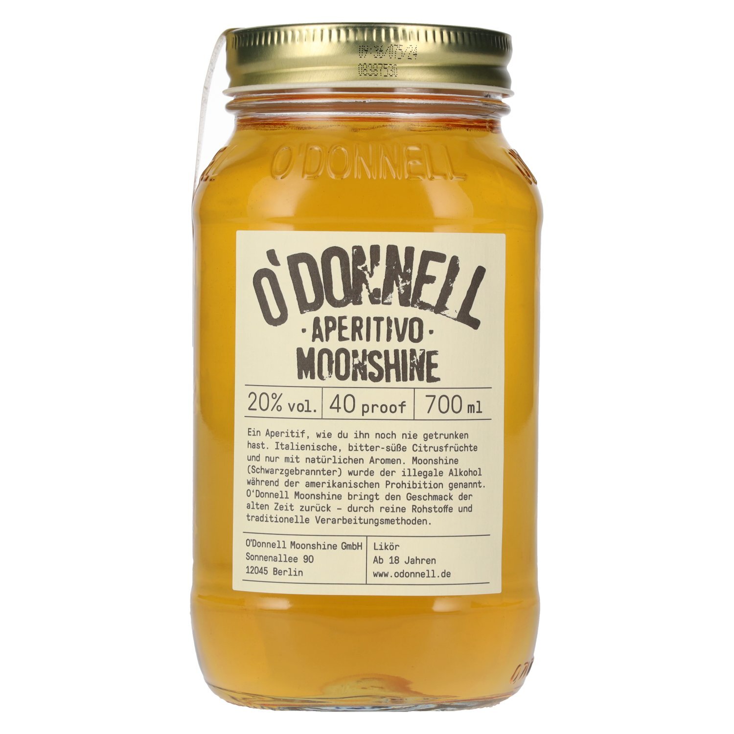 O'Donnell Moonshine APERITIVO Likör
