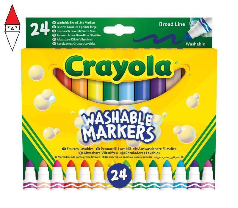 ARTICOLO DISEGNO CRAYOLA (DISTR. BINNEY & SMITH) 24 PENNARELLI MAXI PUNTA