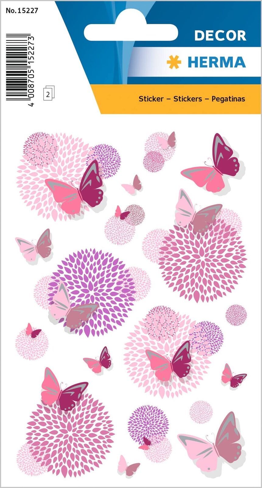 HERMA Sticker, Paper, Butterfly Flower