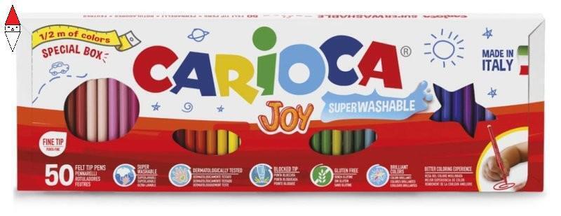 ARTICOLO DISEGNO UNIVERSAL (CARIOCA) BOX 50 PENNARELLI CARIOCA JOY