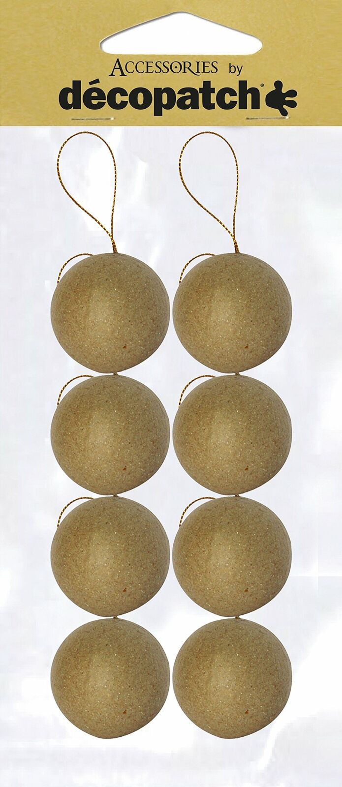Decopatch Vacanza Ornamenti Papier-Mache - D 2 - Albero di Natale Sfere