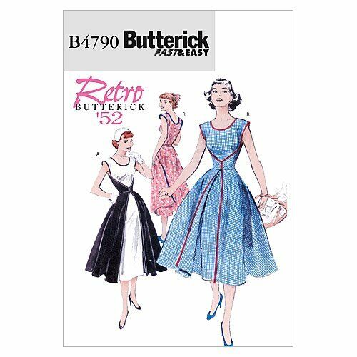 Butterick, Cartamodelli per abito retrò Donna (e6i)