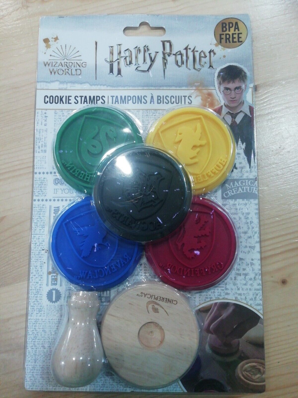 Set 5 stampi in silicone per biscotti Harry Potter Cookie Stamps