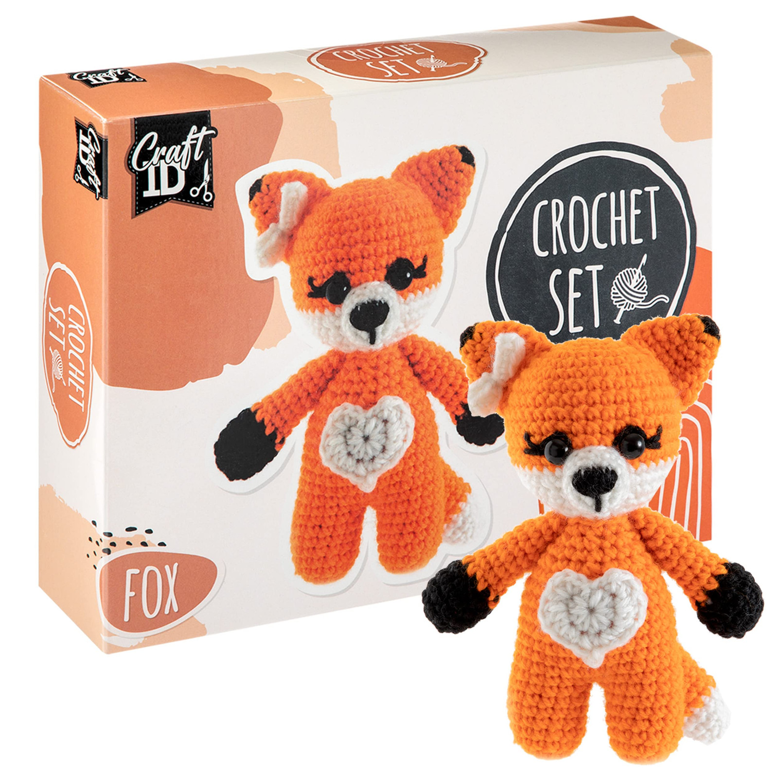 Craft Sensations Crochet Sets for Beginners   Amigurumi Set   Fox   Starter Croc