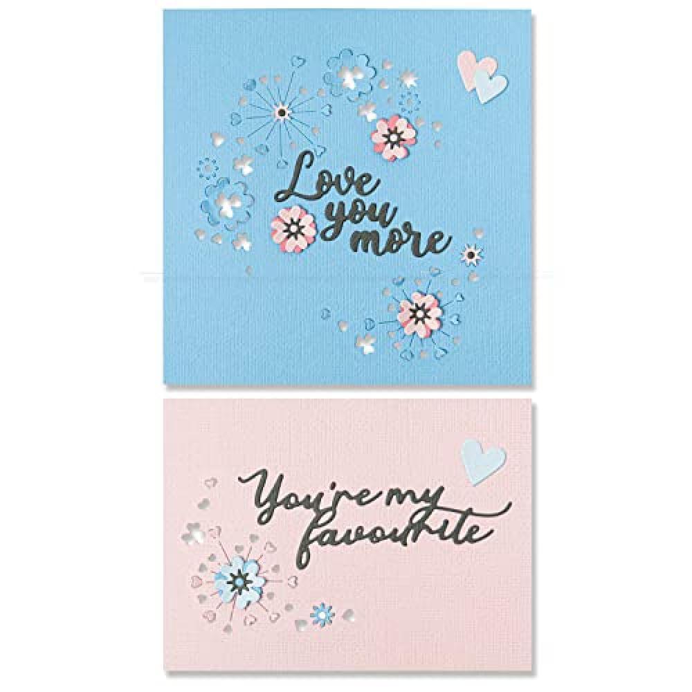 (TG. One Size) Sizzix Fustella Thinlits Set 6PK Cut-Pop Valentine by Olivia Rose