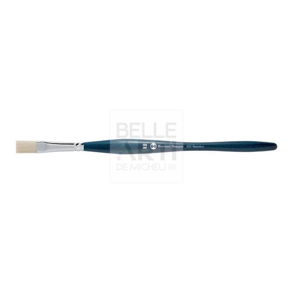 PENNELLO PIATTO S. 831 FILATO SINTETICO OFF WHITE MAN. BILANCIATO N. 1
