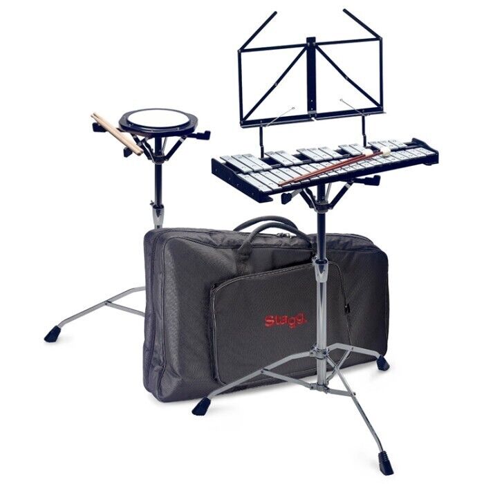 METALLOFONO SET COMPLETO STAGG CON PAD E BORSA