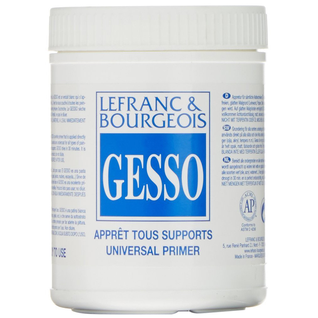GESSO ACRILICO LEFRANC&BOURGEOIS PRIMER PREPARAZIONE UNIVERSALE SUPERFICIE 500ML