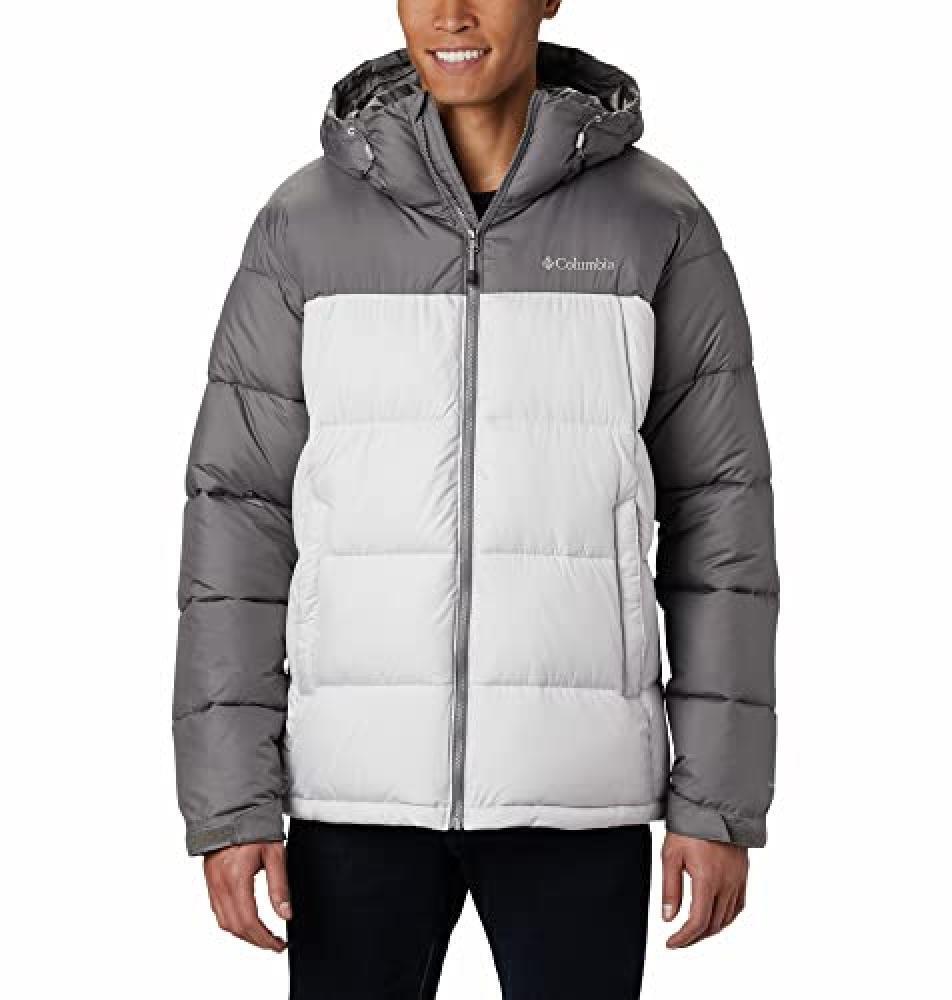 (TG. S) Columbia Pike Lake Hooded Jacket, Piumino Con Cappuccio Uomo, Nimbus Gre