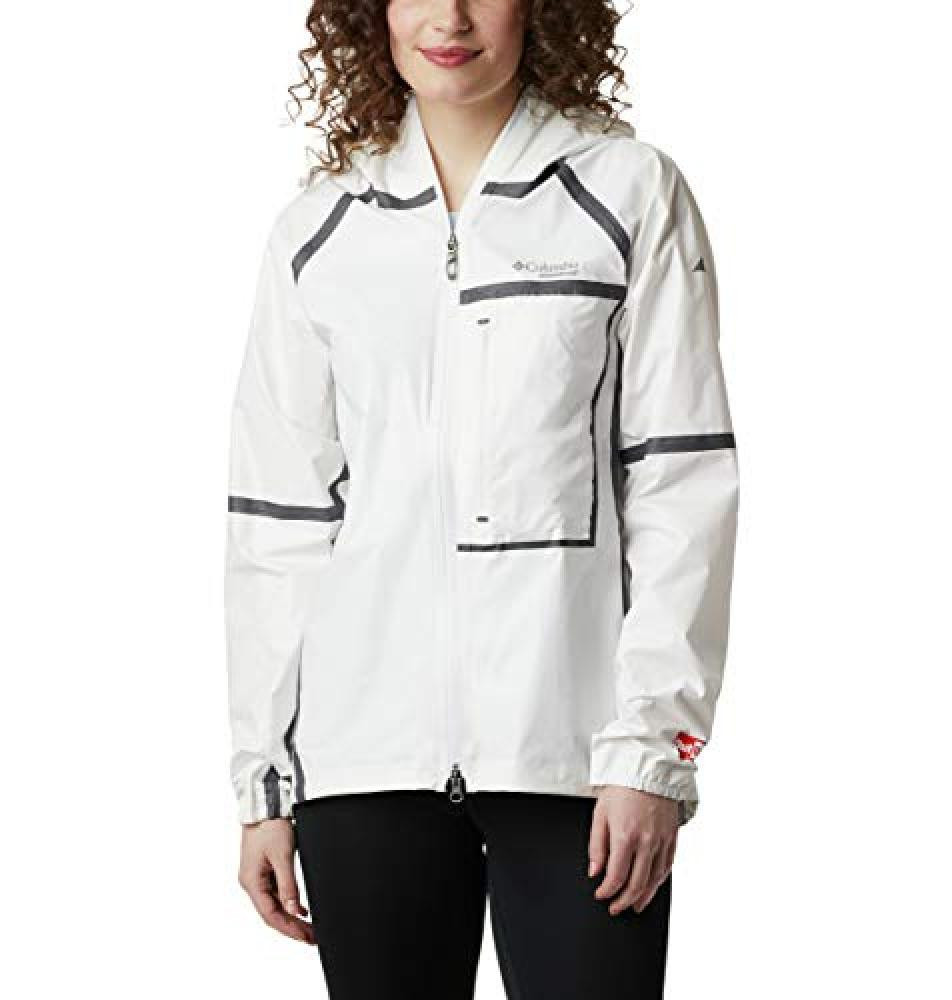 (TG. XS) Columbia Outdry Ex Lightweight Shell-Giacca Impermeabile, Donna, Bianco