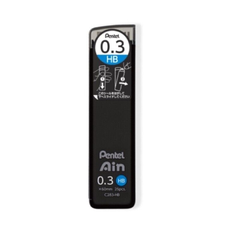 Pentel Ain Mine Ricambio per Matite Meccaniche • 0.3 mm • HB