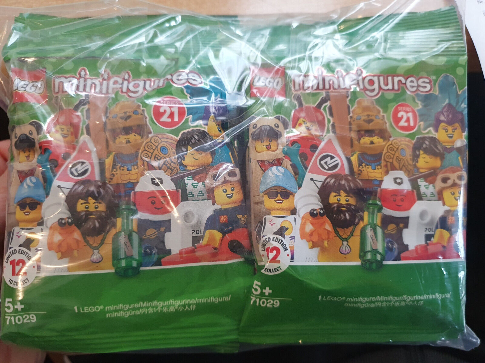 Lego Minifigures Serie 21 Completa di 12 bustine personaggi diversi  71029