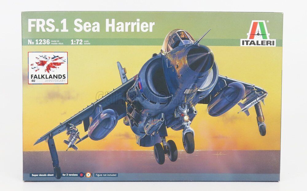 MODELLINO STATICO ITALERI SHAR FRS1 SEA HARRIER AEREO MILITARE 2003 SCALA 1/72