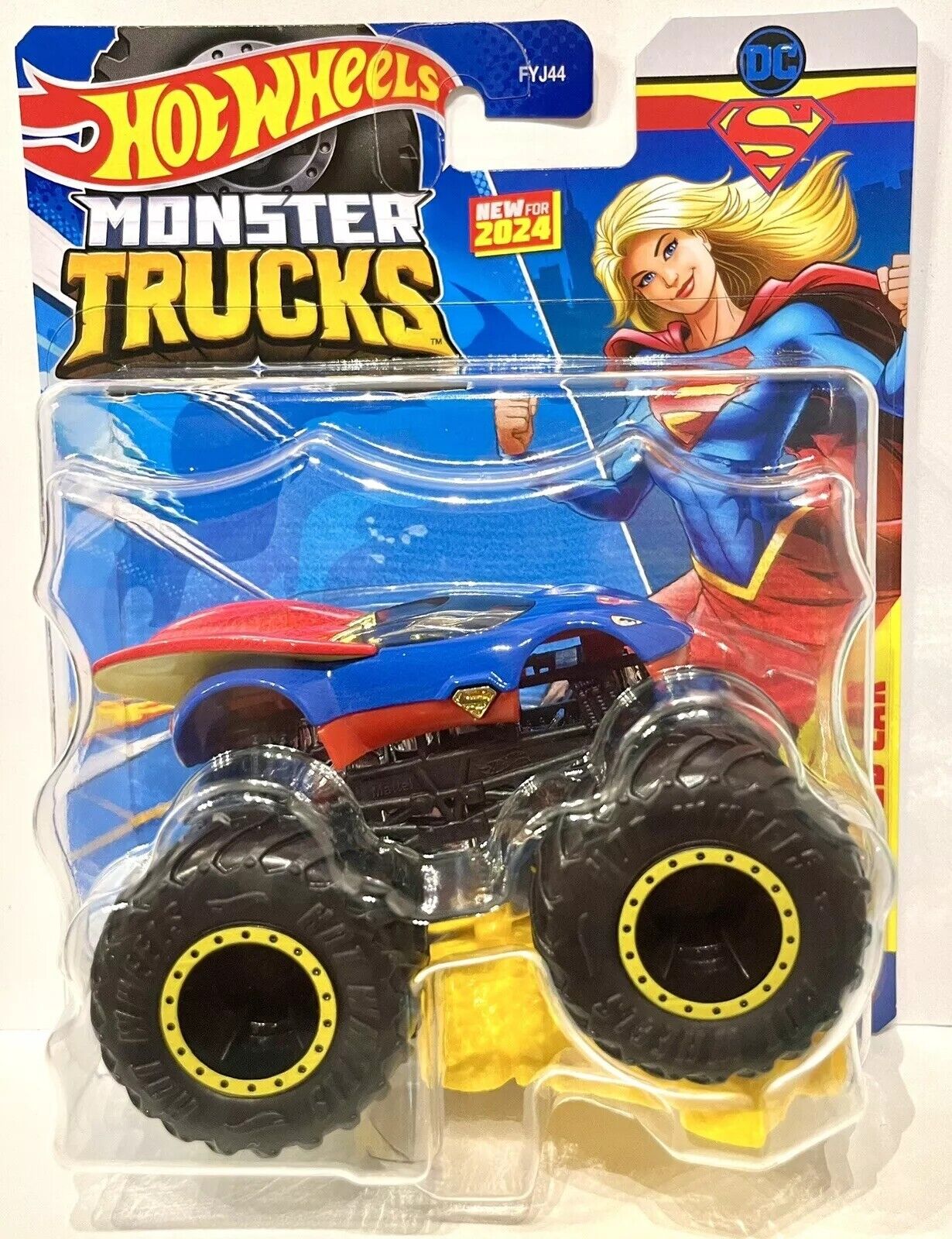 MONSTER TRUCKS HOT WHEELS SUPERGIRL DC COMICS 1:64 FYJ44 MATTEL HTM32
