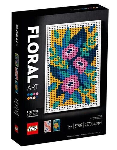 LEGO FLORAL ART MOTIVI FLOREALI 18+ ANNI 2870 PEZZI ART 31207