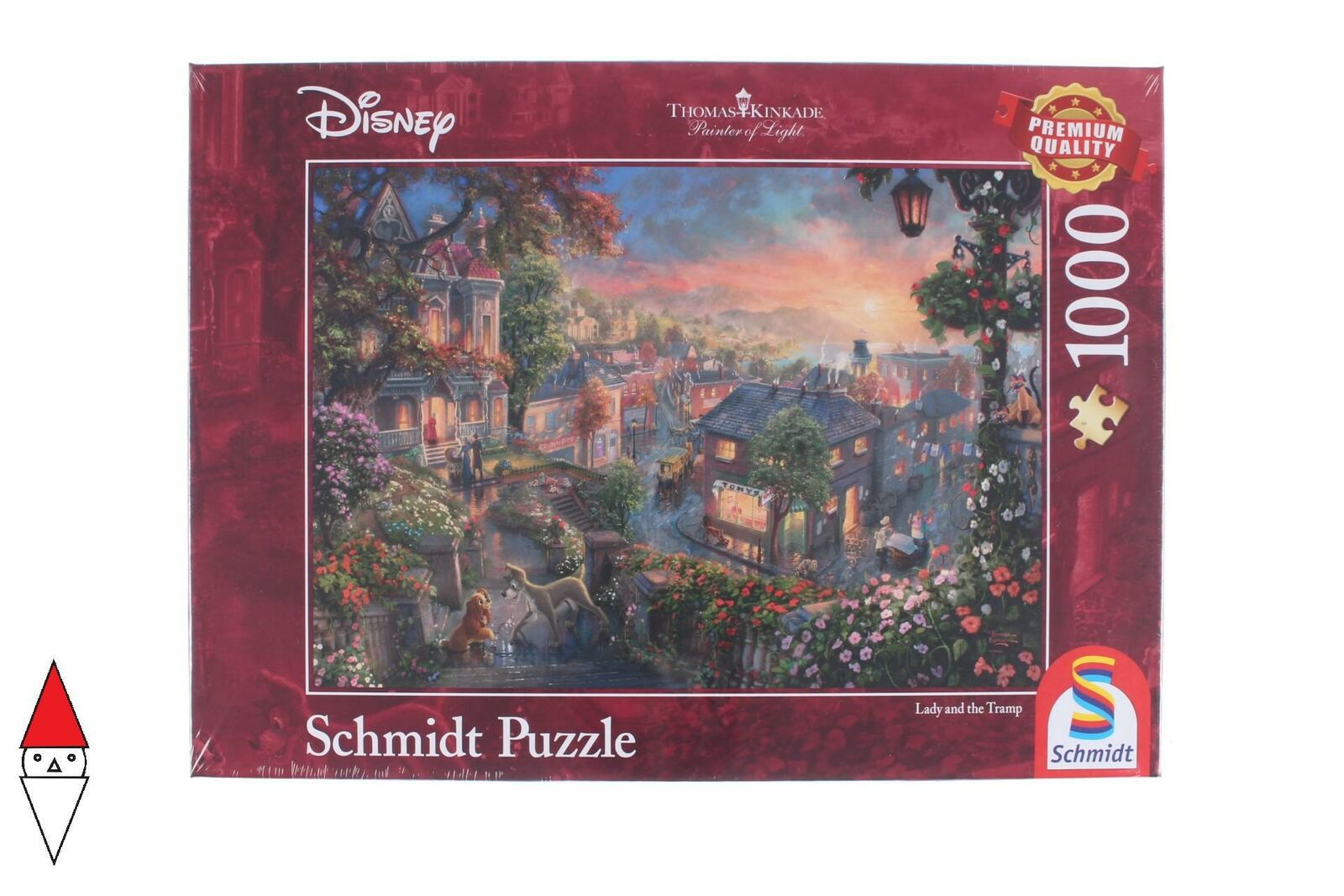 PUZZLE DISNEY SCHMIDT CARTONI ANIMATI KINKADE DISNEY LADY AND THE TRAMP 1000 PZ