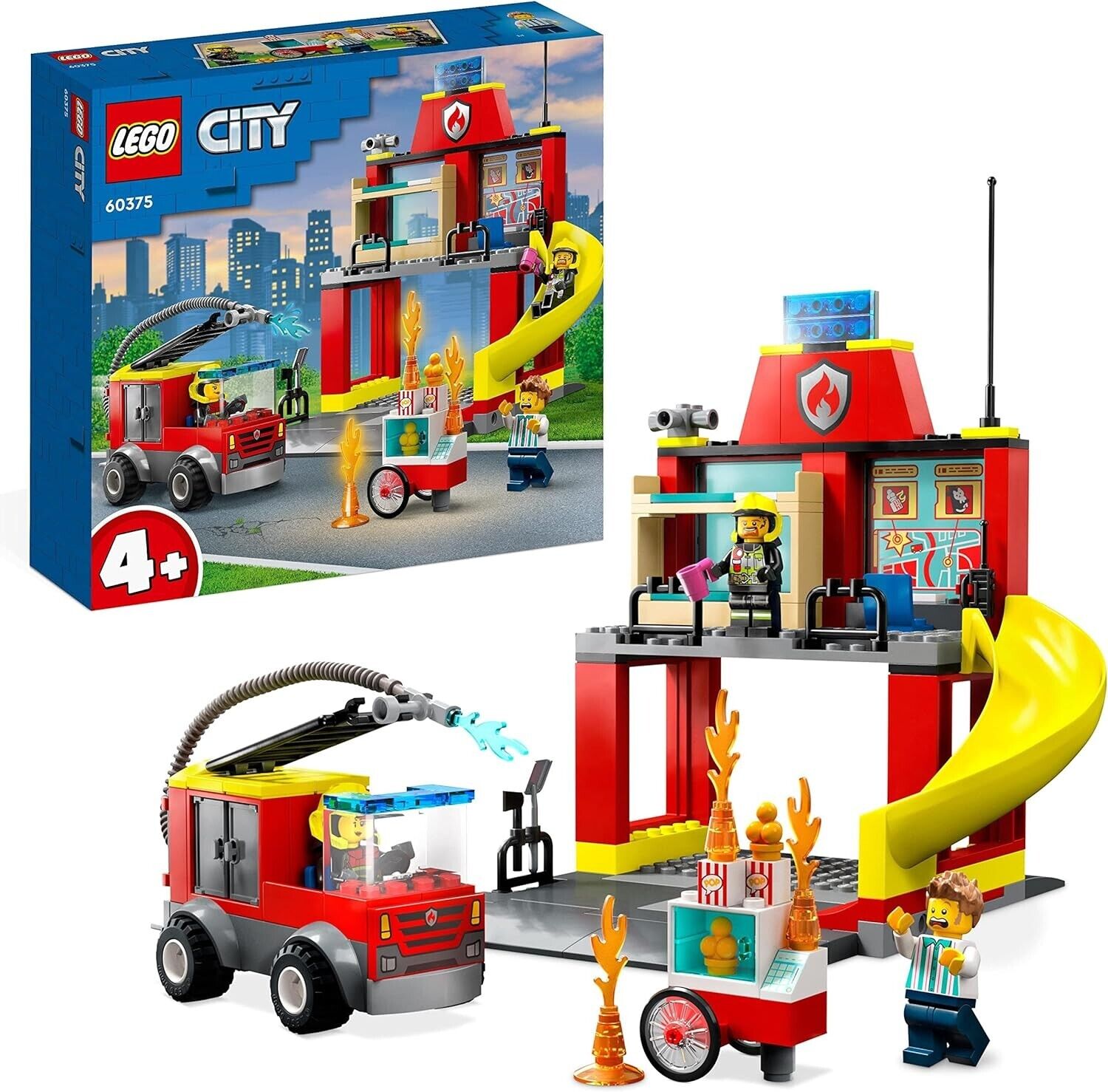 LEGO CITY 60375 CASERMA DEI POMPIERI ED AUTOPOMPA