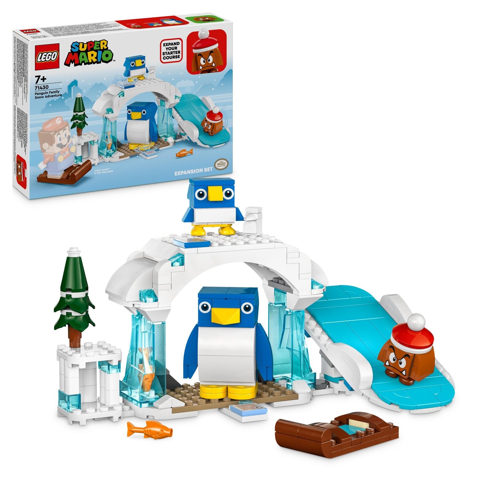 LEGO Super Mario 71430 Pack di espansione La settimana bianca della famiglia Pin