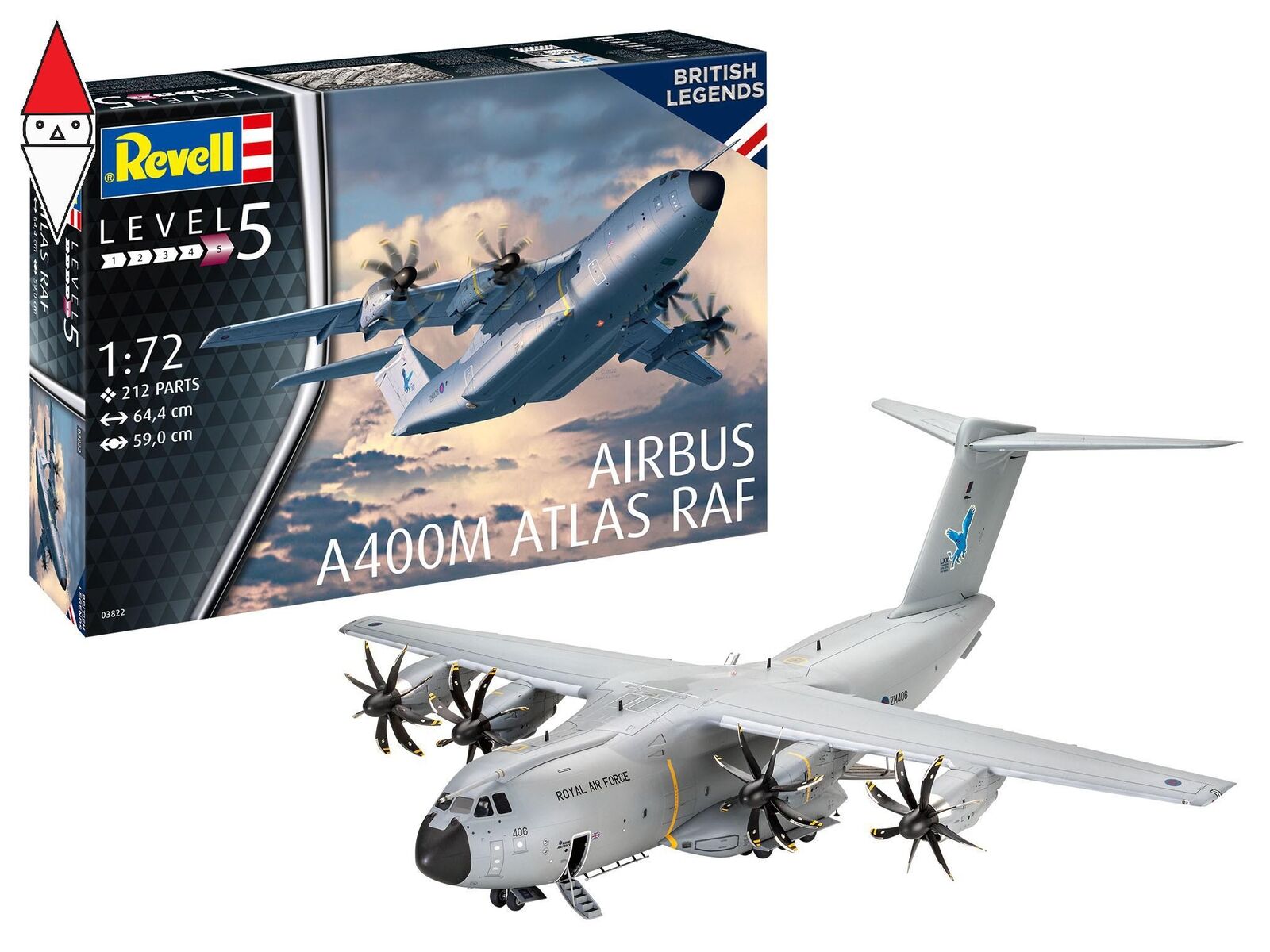 REVELL 1/72 AIRBUS A400M ATLAS RAF