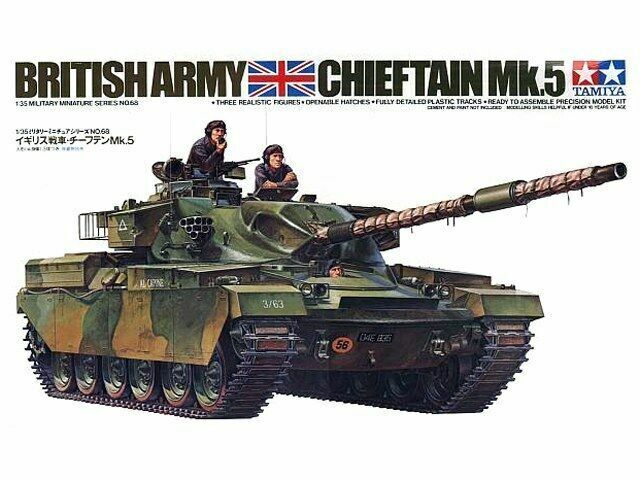 TAMIYA 1:35 KIT CARRO ARMATO BRITISH ARMY MAIN BATTLE TANK CHIEFTAIN MK.5  35068
