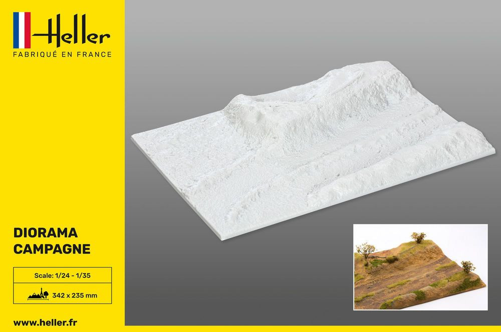 HELLER 81254 MODELLO DIORAMA BASE CAMPAGNA 1/35
