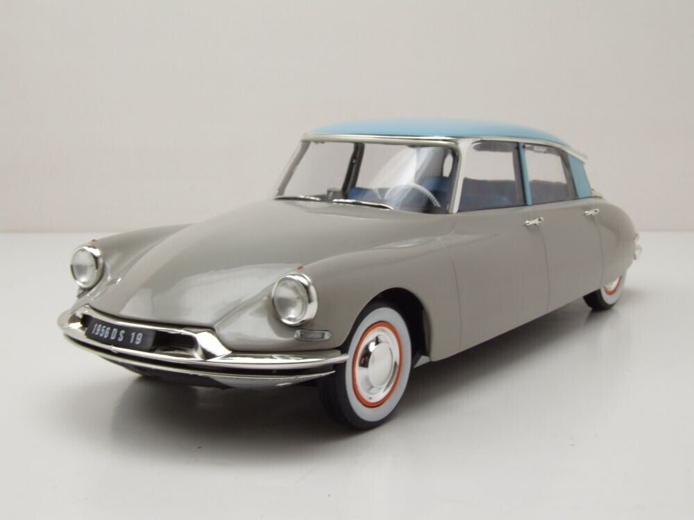 NOREV COLLECTORS  1:18  AUTO CITROEN  DS  19 1956 GRIGIO E TURCHESE ART  181763