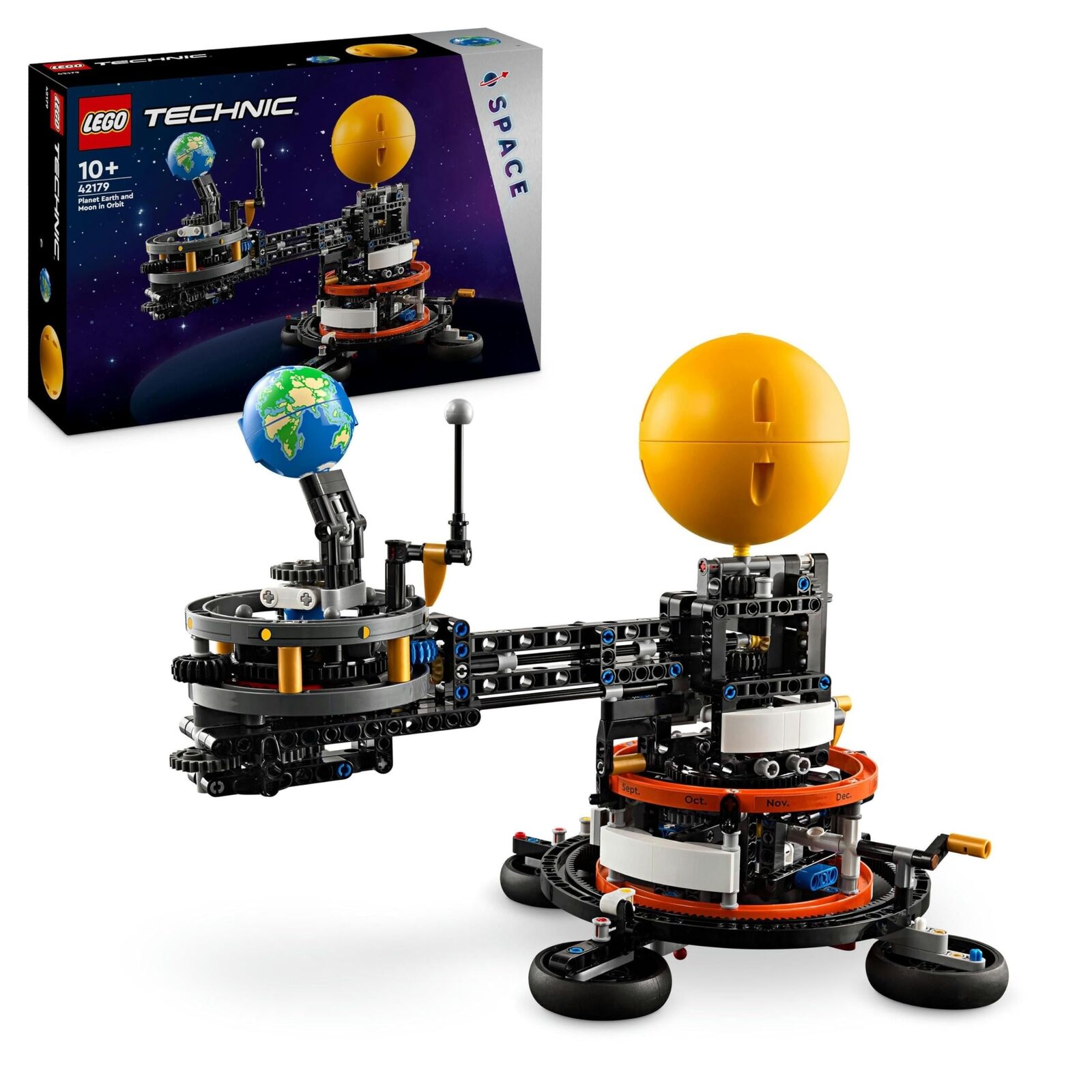 LEGO Technic Planet Earth and Moon in Orbit Model Building Set, Outer Space Toys