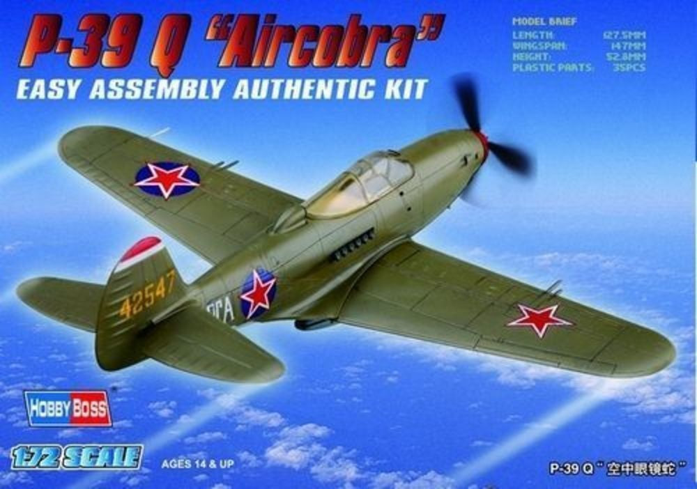 HOBBY BOSS 80240 MODELLO AMERICANO P-39 Q 'AIRCACOBRA' 1/72