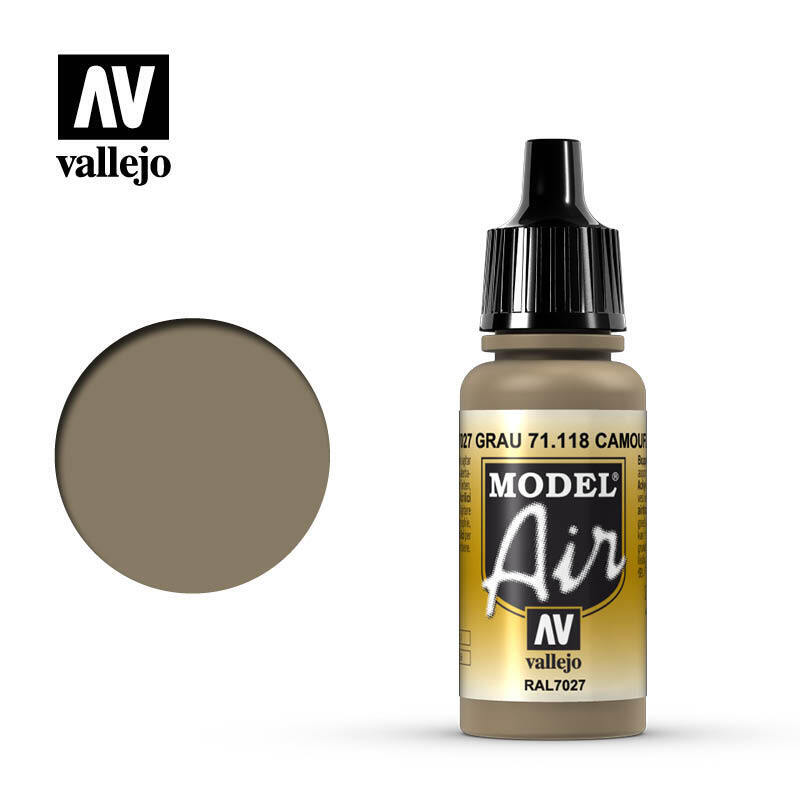 Vallejo Model Air Acrylic Airbrush Acrilico Aerografo 71118 Camouflage Grey