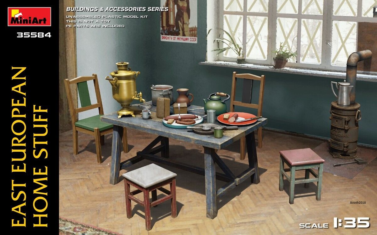 1:35 Miniart East European Home Stuff Kit MIN35584 Modellino