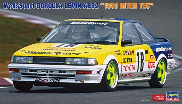 1:24 HASEGAWA Wedssport Corolla Levin Ae92 1989 Inter Tec Kit HA20531