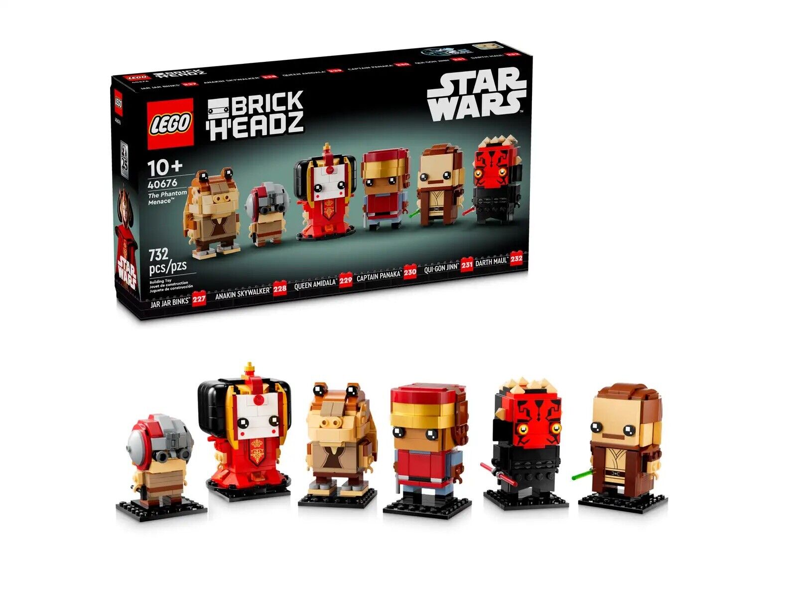 💎💎LEGO® 40676 MISB BrickHeadz™ La minaccia fantasma Star Wars™ NUOVO💎💎