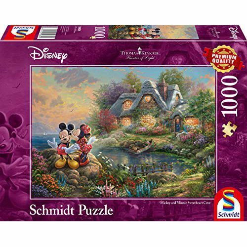 Schmidt SMT59639 Puzzle da 1000 Pezzi - Thomas Kinkade: L'Amore di Minni e Topol