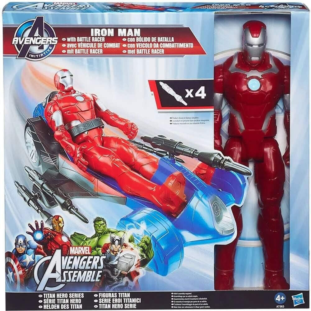 ACTION FIGURE HASBRO IRONMAN 30CM C/VEICOLO