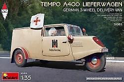 MINI ART 1/35 TEMPO A400 LIEFERWAGEN. GERMAN 3-WHEEL DELIVERY VAN