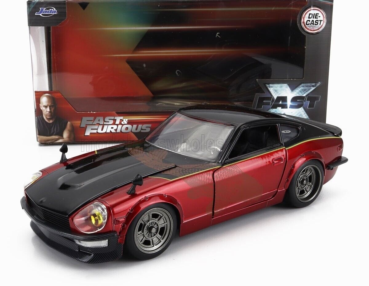 DATSUN - 240Z COUPE 1972 - FAST & FURIOUS 10 - RED BLACK - 1/24