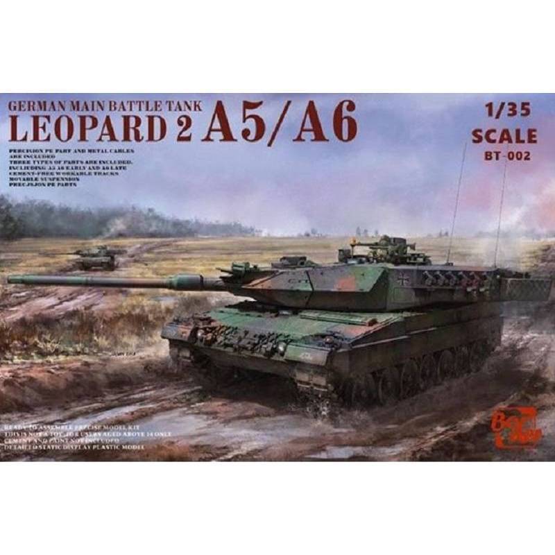 Modellino Char Leopardo 2 A5/a6 Border MODEL Bt-002 1/35ème Promo