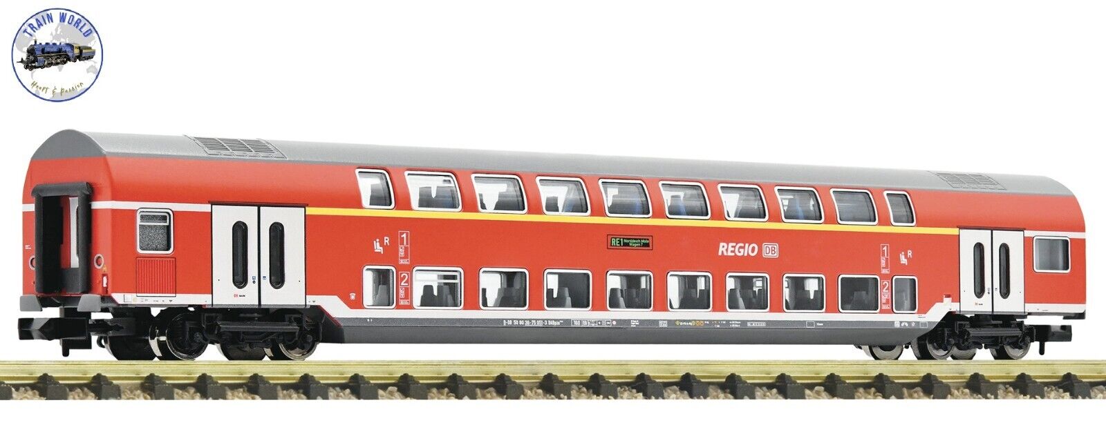 Fleischmann N 862705 - 1st/2nd class double-deck coach, DB AG