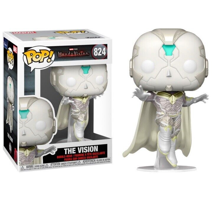 FUNKO POP MARVEL WANDAVISION 824 THE VISION VINYL FIGURE VISIONE SCARLET WITCH