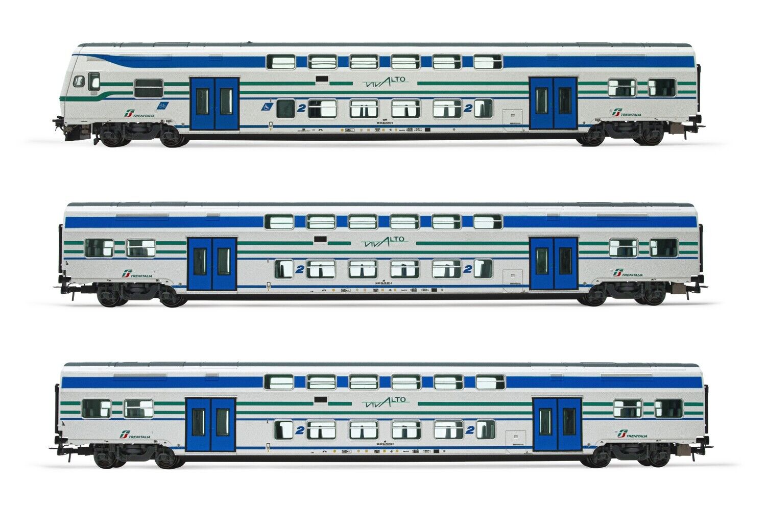 LIMA EXPERT HL5058 Set “Vivalto” pilota + 2 intermedie bianca fasce verde/blu