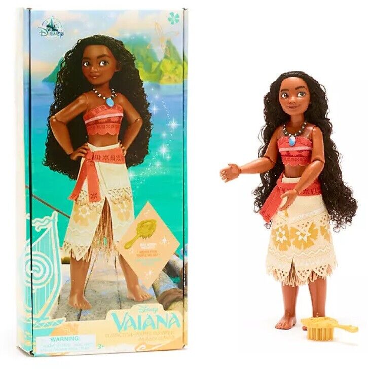 PRINCIPESSE DISNEY VAIANA CON SPAZZOLA - BAMBOLA SNODABILE