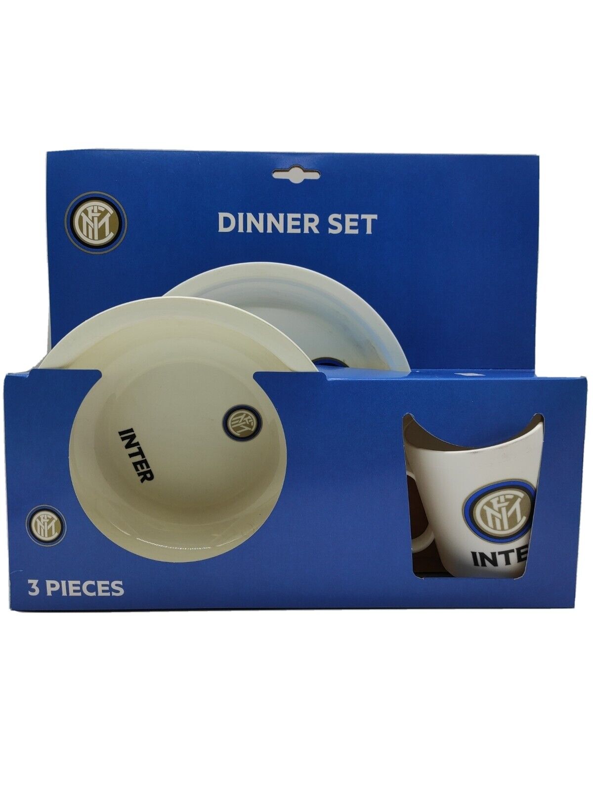 INTER SET TAZZA + PIATTO FONDO + PIATTO PIANO  PRODOTTO UFFICIALE