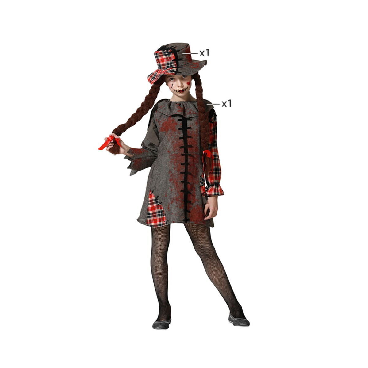 Costume per Bambini Bambola Voodoo Taglia:5-6 Anni